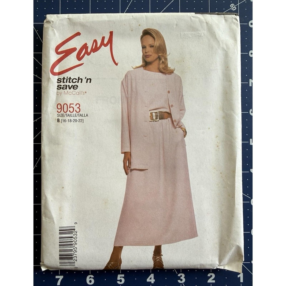 McCall's‎ Stitch 'n Save Pattern 9053 Misses' Jacket, Top & Skirt Size 16-22 UC